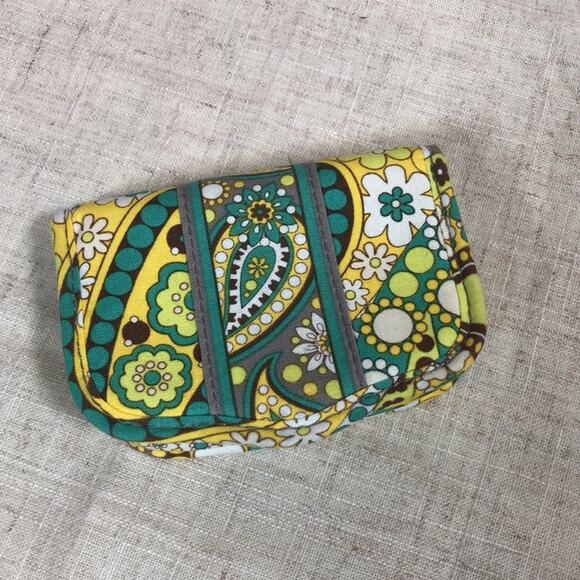 Vera Bradley Foldable ID Holder LEMON SORBET - Picture 2 of 9